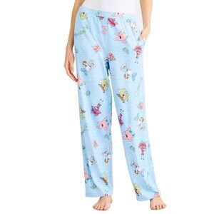 SpongeBob SquarePants Womens Lounge Pajama Sleep Pants With Pockets Large